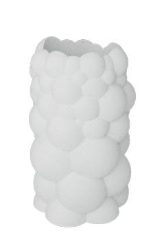 Dazzle & Dawn Bubble Vase Marble-White Ø8,5xH20