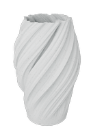 Dazzle & Dawn Wave Vase Marble-White Ø8xH20