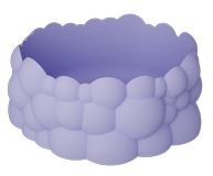 Dazzle & Dawn Bubble Bolle Dreamy-Purple (803-DDB-2010-12,DDB-2020-12,DDB-2030-12)