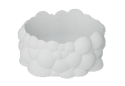 Dazzle & Dawn Bubble Bolle Marble-White (803-DDB-2010-07,DDB-2020-07,DDB-2030-07)