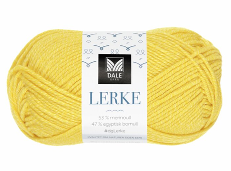 Dale Garn Lerke Gul 8162, 50g