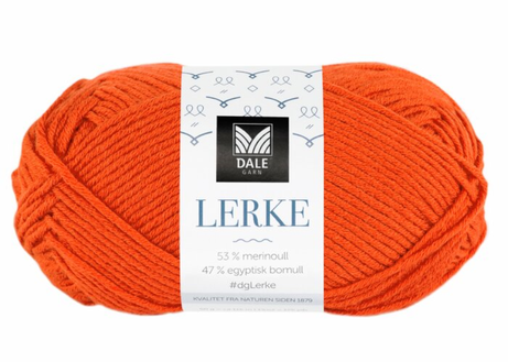 Dale Garn Lerke Oransje 8165,  50g (773-213-8165)
