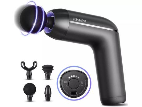 NAIPO Massasjepistol 5-nivåer oppladbar (NPMG-2008)