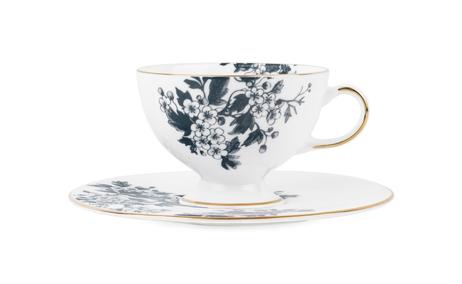 ByTimo Porsgrund Kaffekopp-med-skål Antrasitt 20cl 