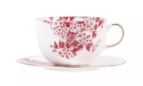 ByTimo Porsgrund Tekopp-med-skål Burgunder 40cl (804-2440375-043)