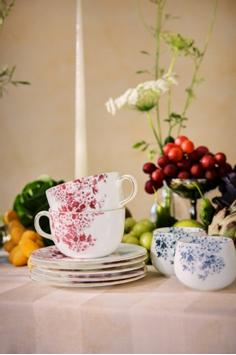 ByTimo Porsgrund Tekopp-med-skål Burgunder 40cl (804-2440375-043)