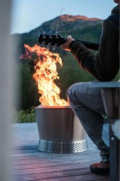 Espegard Bålbrenner Lue Ø40cm rentbrennende bålpanne rustfritt stål (340-5151)