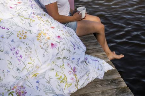 Turiform Sengesett Olivia Sateng Blomstret (479-119428,119429,119430)