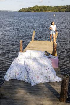 Turiform Sengesett Olivia Sateng Blomstret (479-119428,119429,119430)