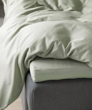 Borås Cotton Cloud Sengesett Sateng Lys-Grønn