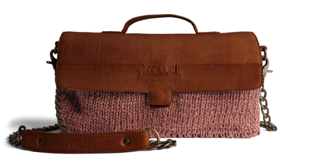 Muud Strikkepakke Haumea Veske rosé-richbrown