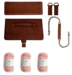 Muud Haumea DIY-Veske Rich-Brown+Rose (569-DIY-1000-RB-rose)