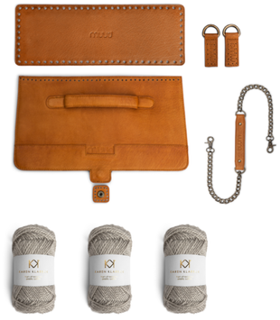 Muud Strikkepakke Haumea Veske grå-whisky (569-DIY-1000-whisky-darkgrey)