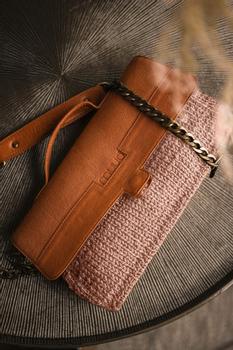 Muud Strikkepakke Haumea Veske rosé-whisky (569-DIY-1000-whisky-rose)