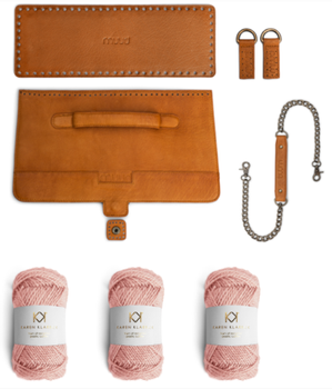 Muud Strikkepakke Haumea Veske rosé-whisky (569-DIY-1000-whisky-rose)