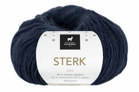 Du Store Alpakka Garn Sterk Mørk-Indigo 920, 50g
