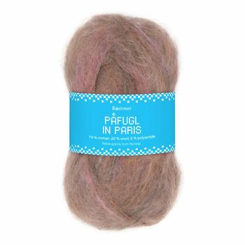 Bæstmor Garn Påfugl-in-Paris Brun-Rosamix 7966, 50g