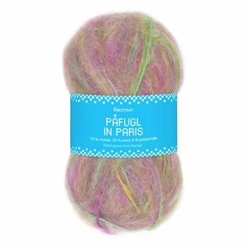 Bæstmor Garn Påfugl-in-Paris Rosa-Eplemix 7967,  50g (773-408-7967)
