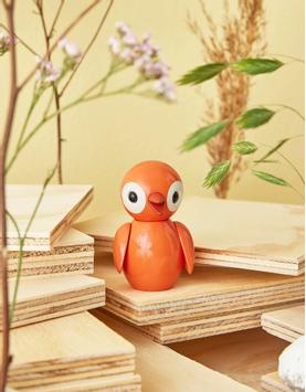 Spring Copenhagen Trefigur Fugl Optimistic Orange