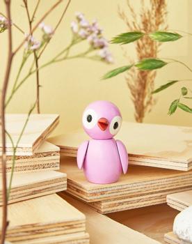 Spring Copenhagen Trefigur Fugl Powerful Pink (752-2128-FSC)