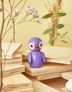 Spring Copenhagen Trefigur Fugl Playful Purple