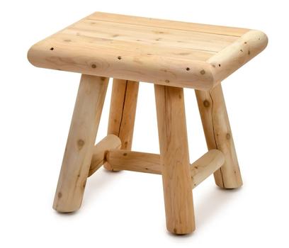 Westport Chair Company Log Sidebord Hvit sedertre, 48x45 (688-4013)