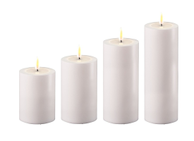 Deluxe Real-flame batterilys utendørs Ø7.5 hvit (621-RF-UL-hvit-7,5)