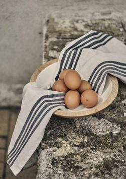 Gustav Ovland Apell Kjøkkenhåndkle Blåstripet 2pk