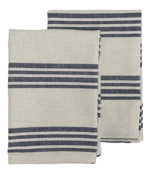 Gustav Ovland Apell Kjøkkenhåndkle Blåstripet 2pk (479-119141)