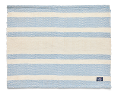 Lexington Spisebrikke Striped økologisk-bomull Himmelblå-Hvit_40x50