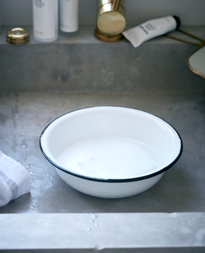 MERAKI Emaljefat Hvit Ø20