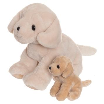 Teddykompaniet  Bamse Hund m/ valp 30cm (582-TED04241)