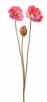 Mr Plant Kunstig Valmue Rosa H75 (260-1171-20)