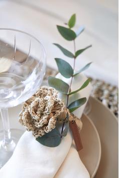 Riviera Maison Serviettring Blomst Raffia (443-554710)