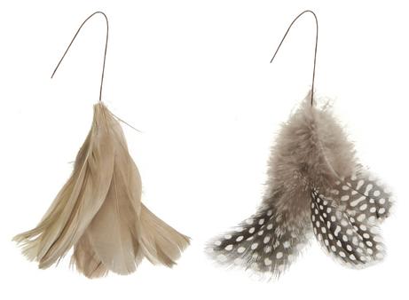 Ib Laursen Pyntefjær 2stk med ståltråd