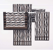 Innate Ripple Mørk Håndkle (368-ripplemørk)