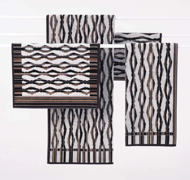 Innate Ripple Mørk Håndkle (368-ripplemørk)