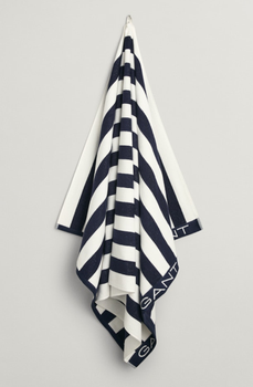 GANT Strandhåndkle BlockStripe Marine 100x180 (589-852012811-410)