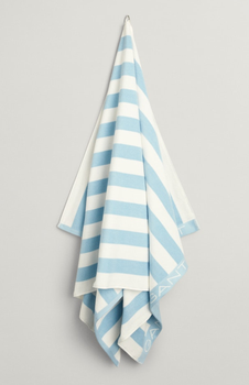 GANT Strandhåndkle BlockStripe Fresh-Blue 100x180 (589-852012811-457)