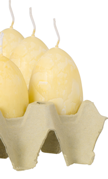 Ib Laursen Lys Eggformet H6 1stk lemonadegul (171-78032-04)