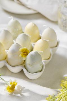 Ib Laursen Lys Eggformet H6 1stk lemonadegul (171-78032-04)