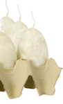 Ib Laursen Lys Eggformet H6 1stk kitt (171-78032-44)