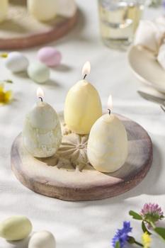 Ib Laursen Lys Eggformet H6 1stk kitt (171-78032-44)