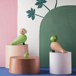 Kay Bojesen Turtelduer Grønn+Rosa H9 2stk (521-39357)