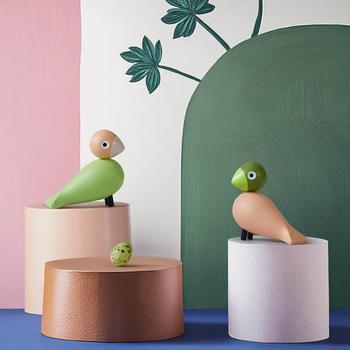 Kay Bojesen Turtelduer Grønn+Rosa H9 2stk (521-39357)
