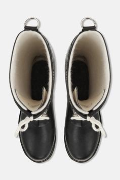 Ilse Jacobsen Gummistøvler Snor Høy Sort (807-RUB1-001-39)