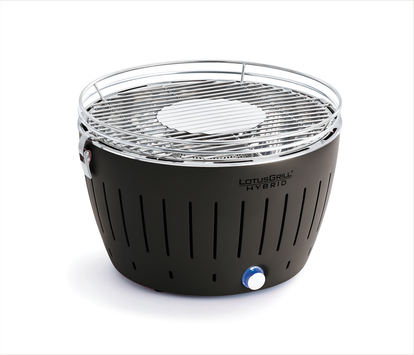 LotusGrill Classic-hybrid røykfri gass+kull grey (722-HG-AN-34)