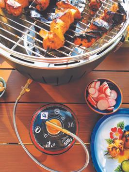 LotusGrill Classic-hybrid røykfri gass+kull purple (722-HG-LI-34)