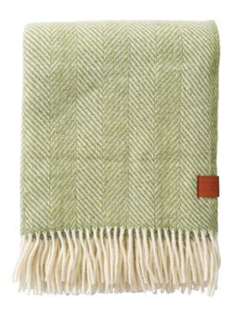 Klippan Ullpledd Herringbone Aloe-Vera 130x180