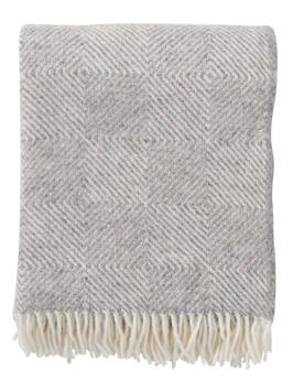 Klippan Ullpledd Gooseye Grå 130x200